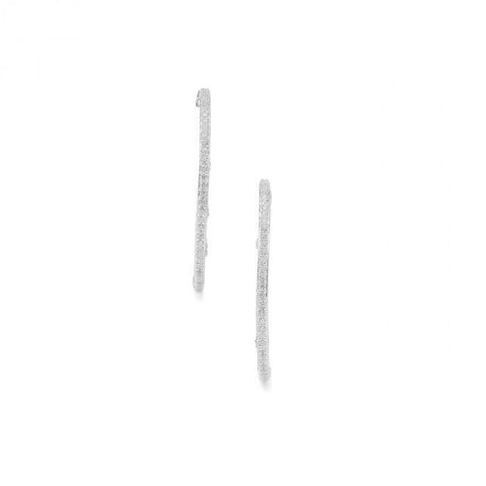 Stříbro 925/1000 - Náušnice s Bílým Zirkonem - Karátové číslo: 0.95. přibližná hmotnost: 7.72 gramů