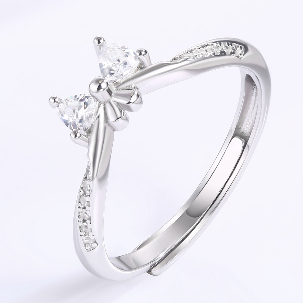 Pozlacená slitina - Prsten s Bílým Emporia® Křišťálem přibližná hmotnost: 10 gramů