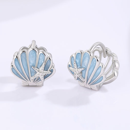 Pozlacená slitina - Náušnice s Modrým Emporia® Křišťálem přibližná hmotnost: 10 gramů