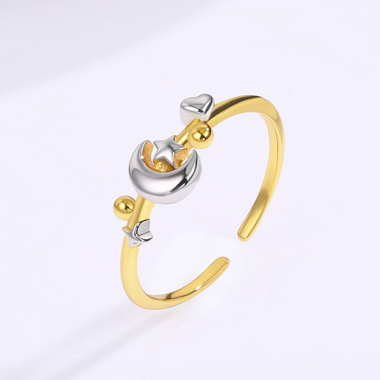 Pozlacená slitina - Prsten přibližná hmotnost: 10 gramů