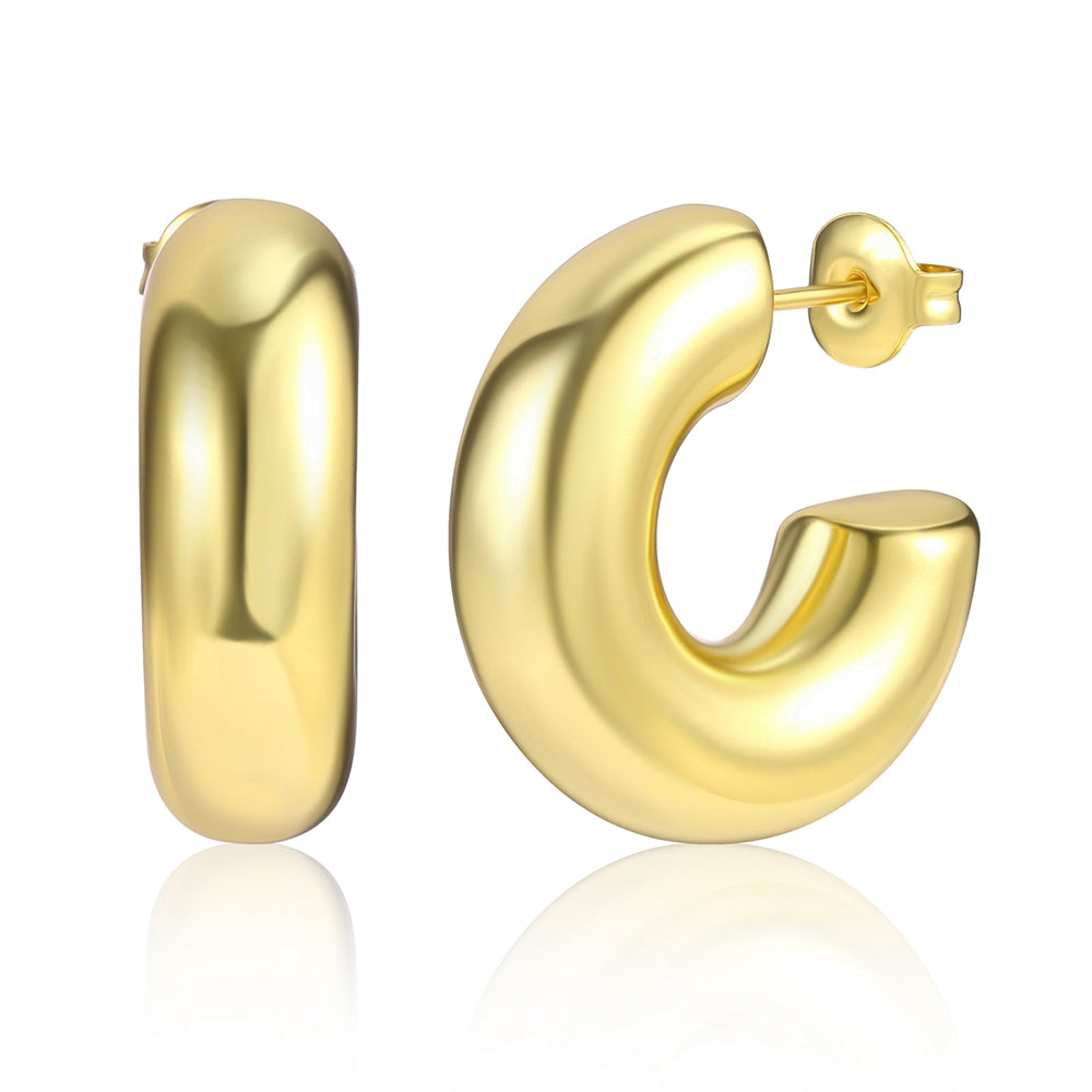 Pozlacená slitina - Náušnice přibližná hmotnost: 10 gramů