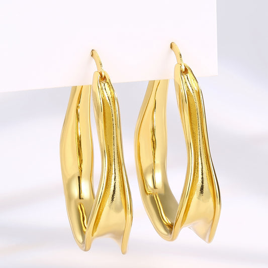 Pozlacená slitina - Náušnice přibližná hmotnost: 10 gramů