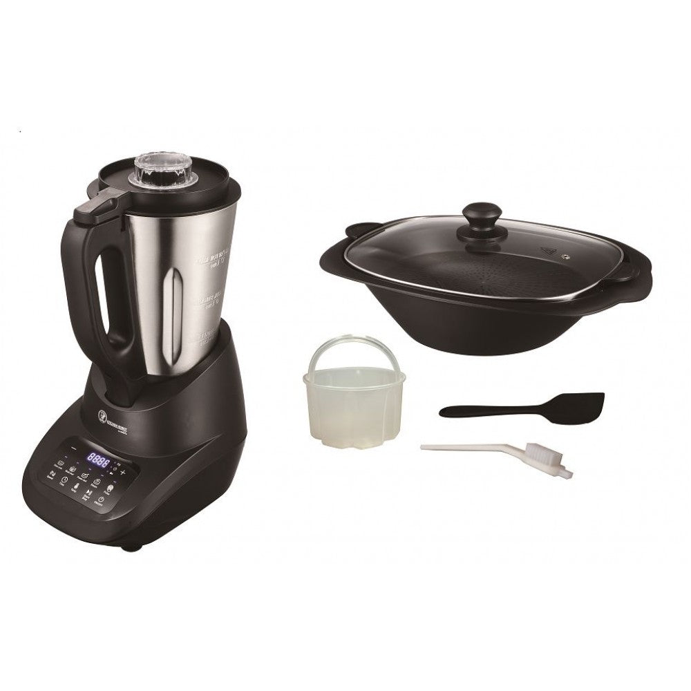 CHEF TONY KITCHEN ROBOT BY STARLYF (chop/mix/crush/boil/cook), 1.7 L, Black