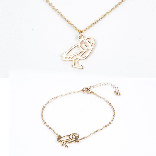 Pozlacená Slitinová Sada ( Náhrdelník+Náramek )