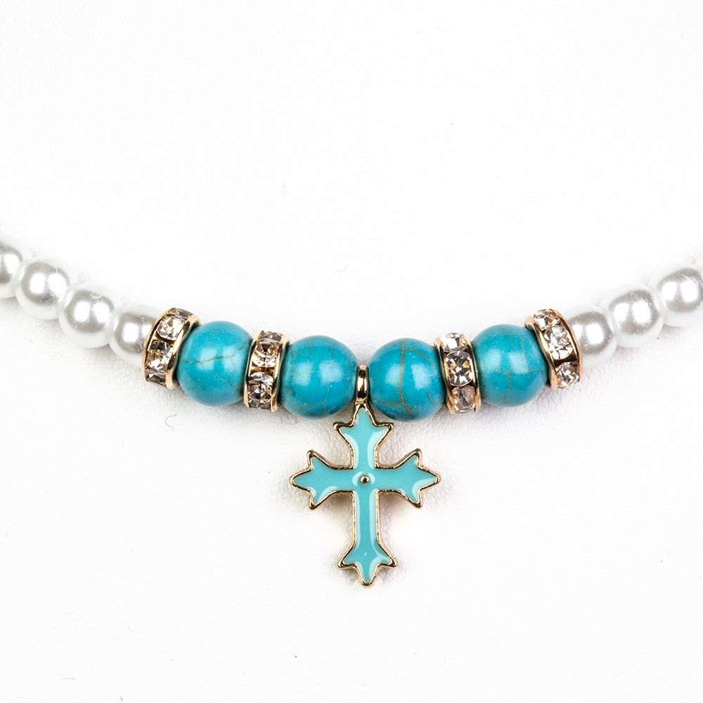 Korále Náhrdelník s Tyrkysem - Karátové číslo: 55.6. přibližná hmotnost: 26.25 gramů ( Náhrdelník+Přívěsek )