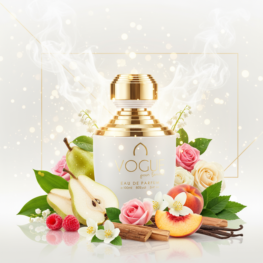 100 ml Eau de Perfume VOGUE Ovocná Květinová Pižmová Vůně pro Ženy