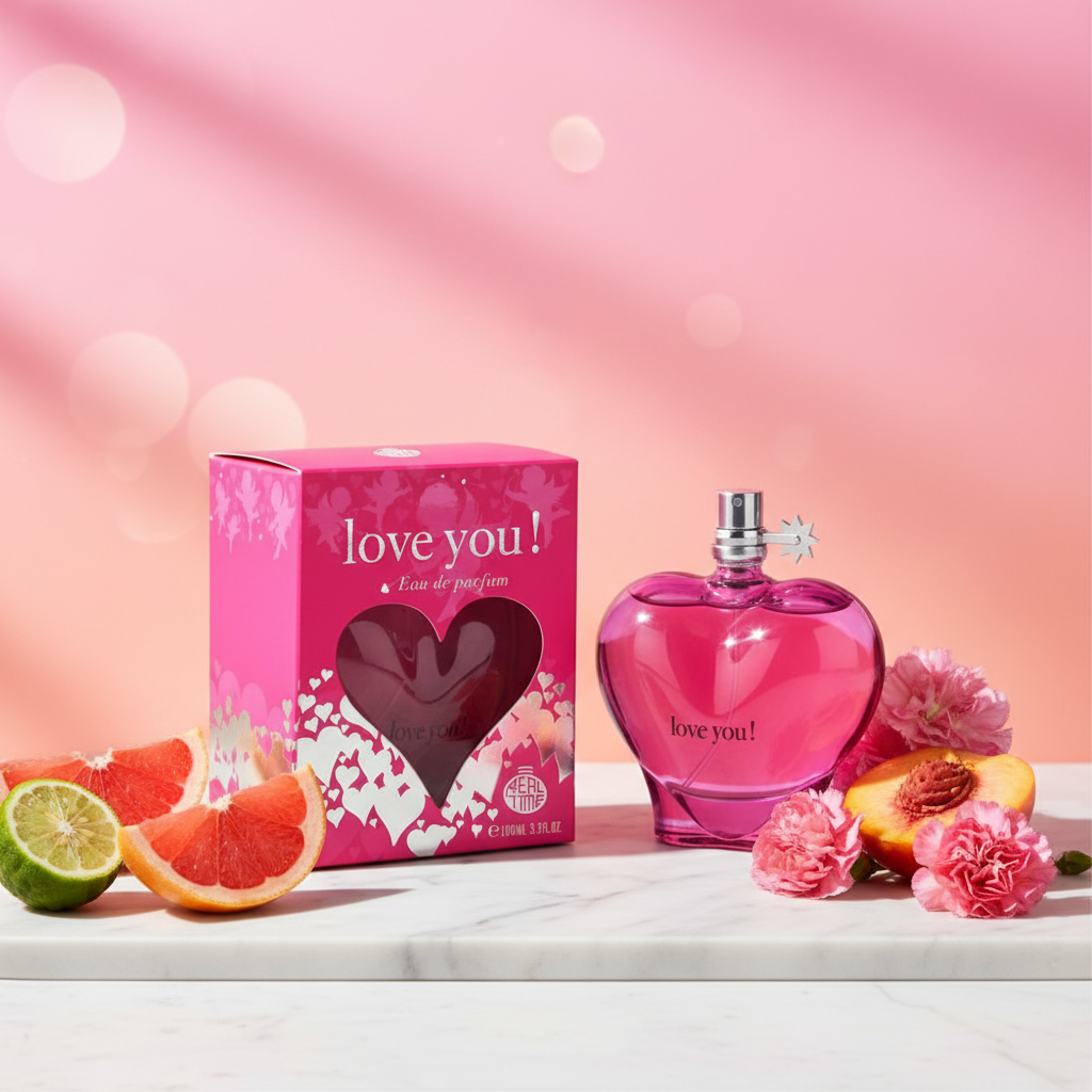 100 ml Eau de Parfum "Love You Pink" Ovocná - Citrusová Vůně pro Ženy