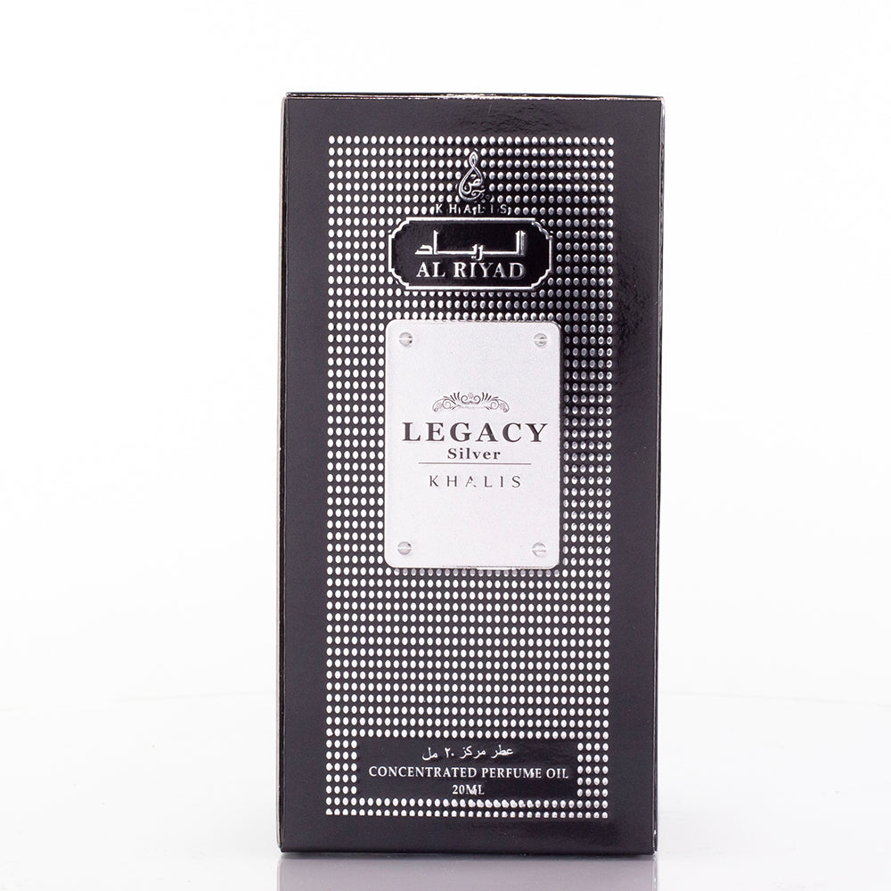 Parfémový olej 20ml "Legacy Silver" – dřevitá vůně unisex