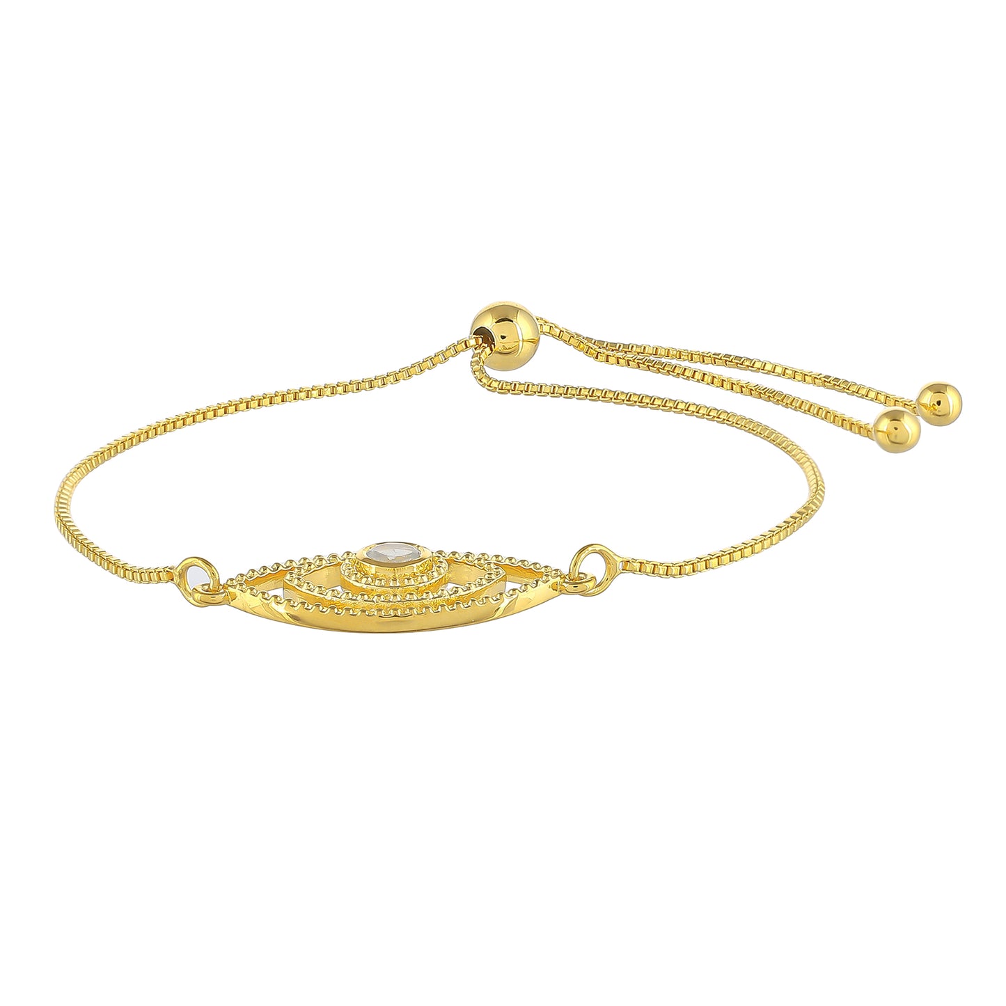 Pozlacené Stříbro 925/1000 - Náramek s Duhovým Měsíčním Kamenem - Karátové číslo: 0.25. přibližná hmotnost: 4.36 gramů