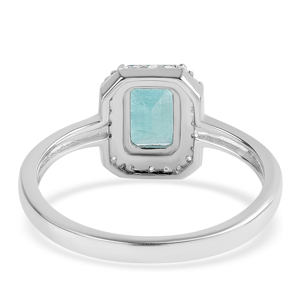 925 / 1000 Sterlingové Stříbro Prsten s Grandidieritem a Bílým Topazem