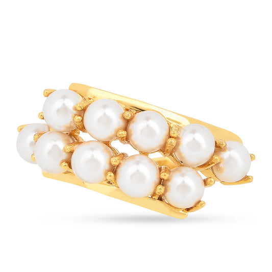 Pozlacené Stříbro 925/1000 - Prsten - Karátové číslo: 5.03. přibližná hmotnost: 2.96 gramů