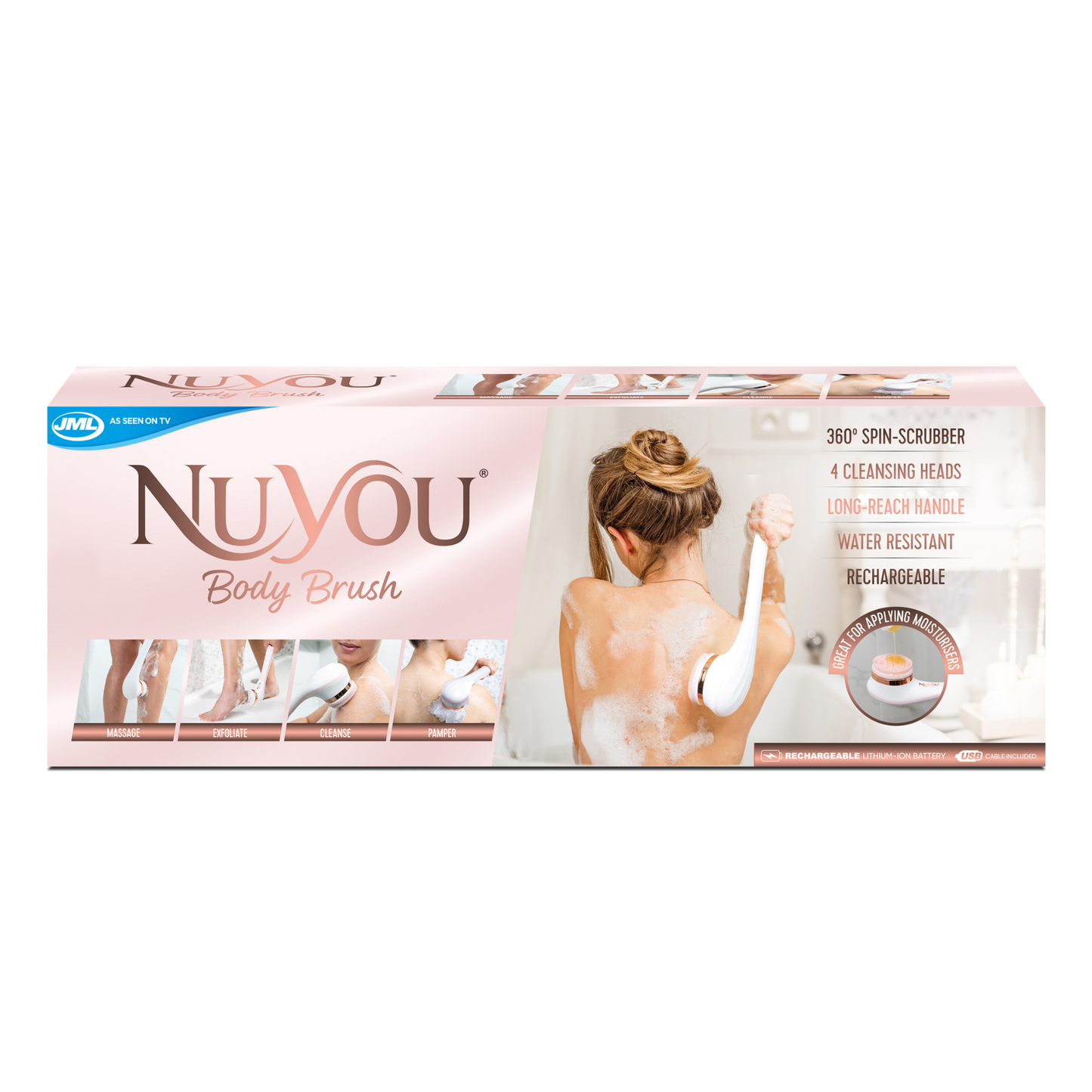 Nu You Čisticí a Masážní Kartáč na Tělo