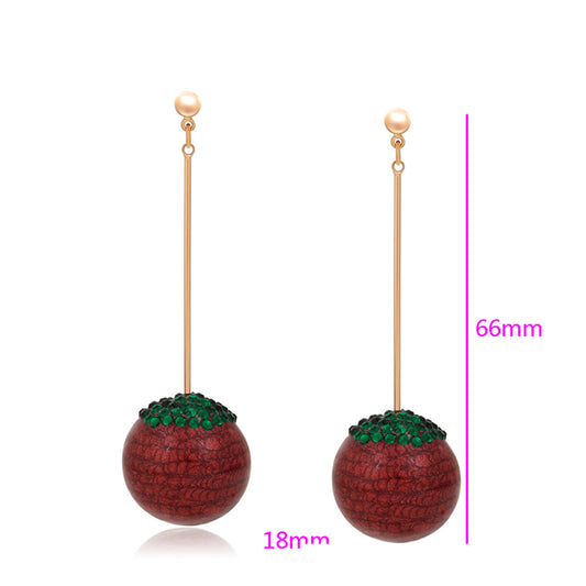 Pozlacené Slitinové Náušnice se Zeleným Emporia® Křišťálem