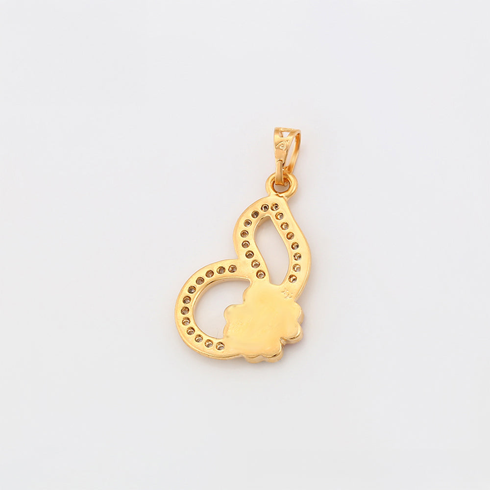 Pozlacený Slitinový Přívěsek se Smaltem a Bílým Emporia® Křišťálem