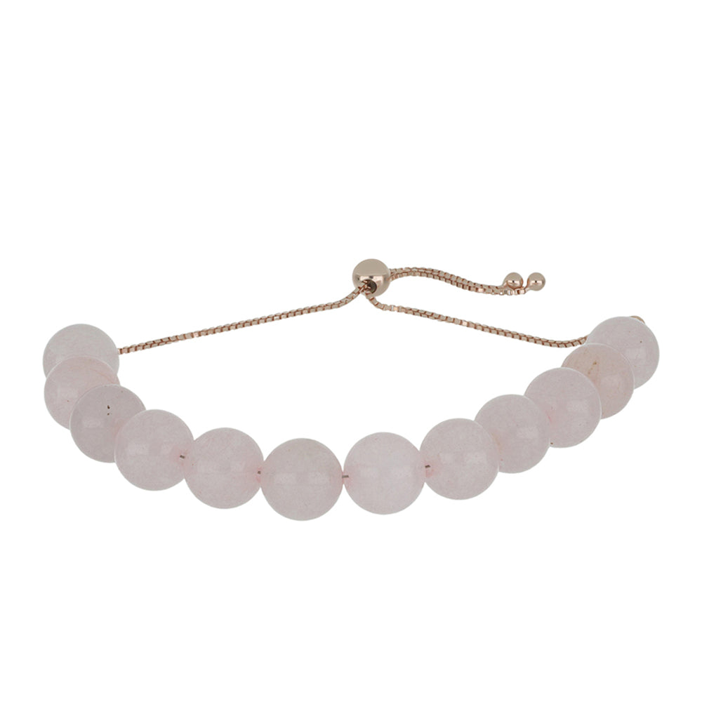 Růžově pozlacené Stříbro 925/1000 - Náramek s Růžovým Křemenem z Ramaratiny - Karátové číslo: 93.39. přibližná hmotnost: 20.45 gramů
