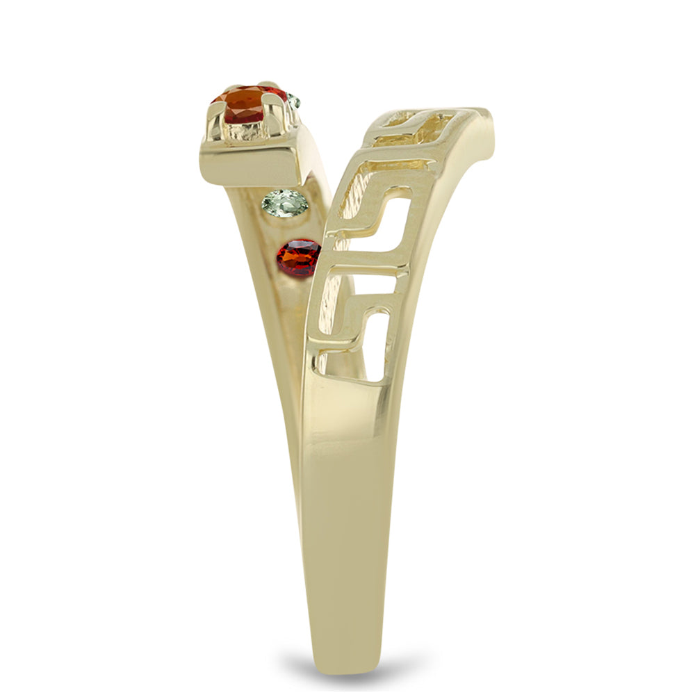 Pozlacený Stříbrný Prsten s Roseberským Duhovým Safírem