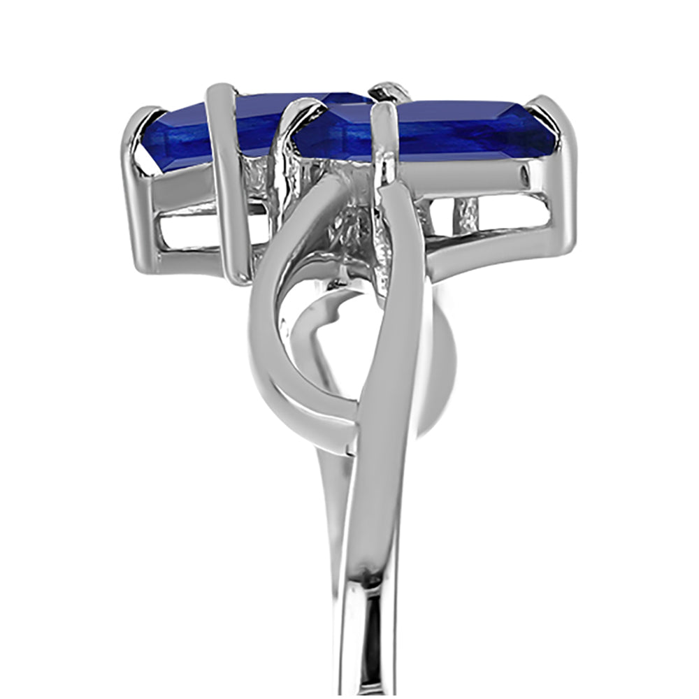 Stříbrný Prsten s Australským Modrým Safírem