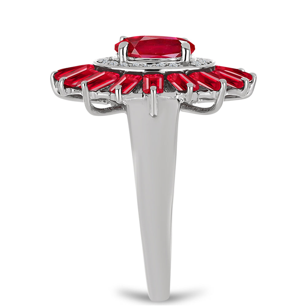 Stříbrný Prsten s Červeným Achátem