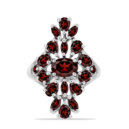 Stříbrný Prsten s Bartonským Granátem