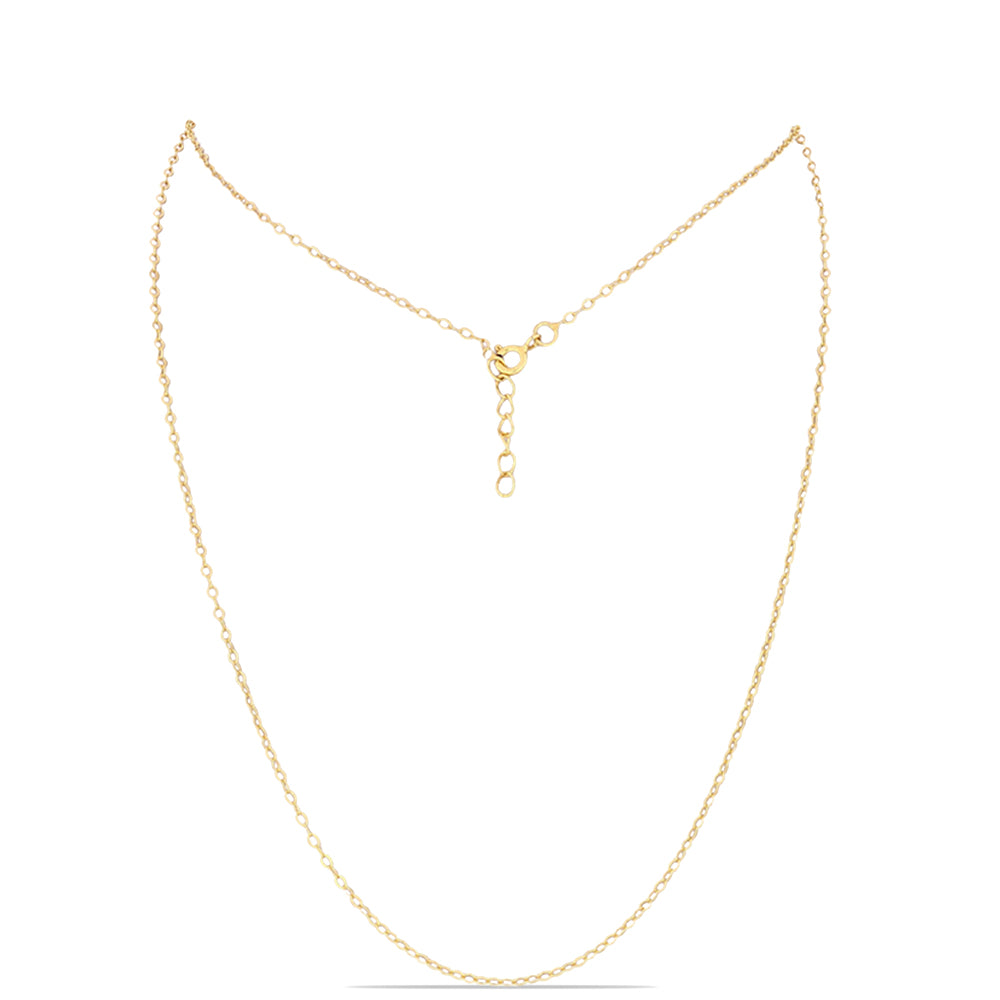 Pozlacené Stříbro 925/1000 - Řetízek přibližná hmotnost: 1.21 gramů