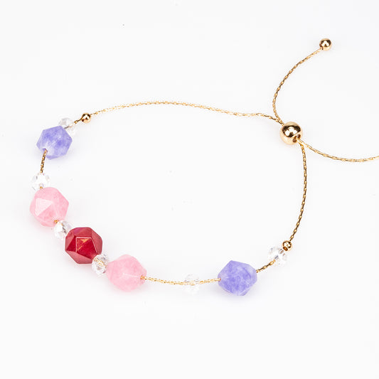 Pozlacená slitina - Sada s Turmalínem ( Náhrdelník+Náušnice+Náramek )