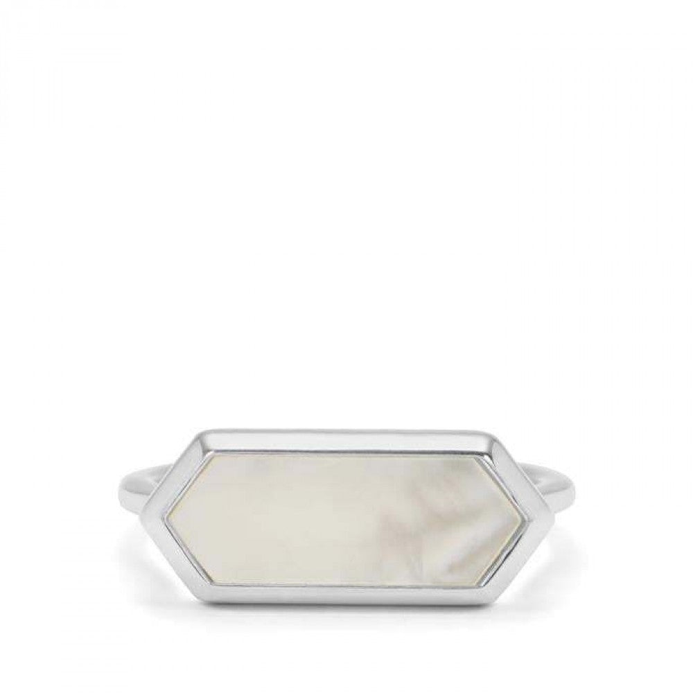 Pozlacené Stříbro 925/1000 - Prsten s Růžovou Perlou - Karátové číslo: 2.32. přibližná hmotnost: 3 gramů