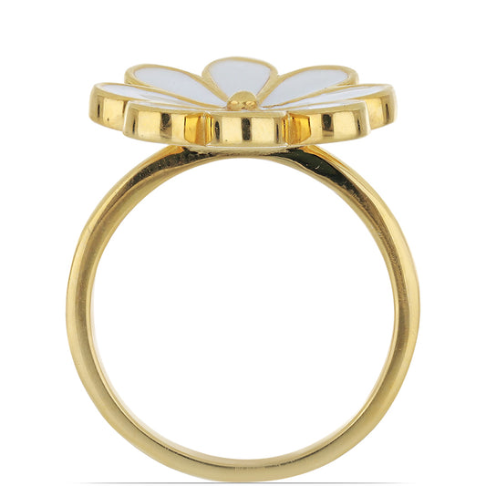 Pozlacené Stříbro 925/1000 - Prsten se Smaltem přibližná hmotnost: 5.12 gramů