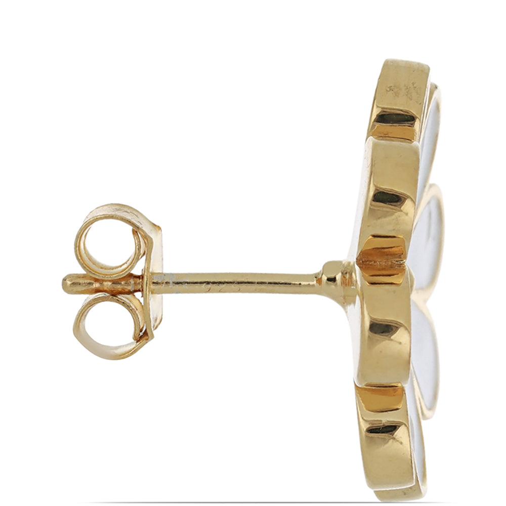 Pozlacené Stříbro 925/1000 - Náušnice se Smaltem přibližná hmotnost: 7.63 gramů