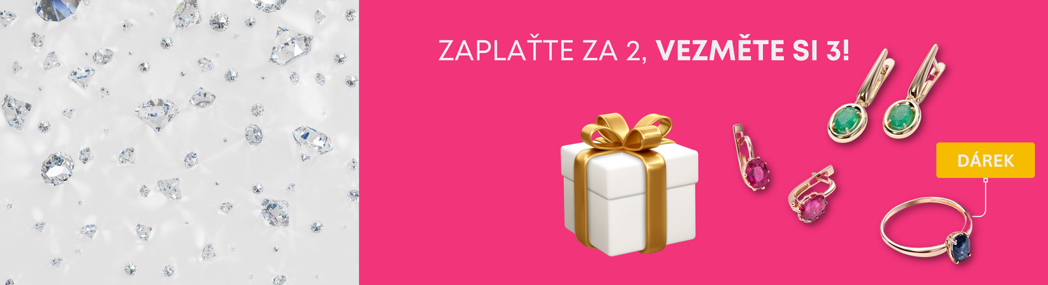 2+1 🎁 Šperky z drahých kamenů