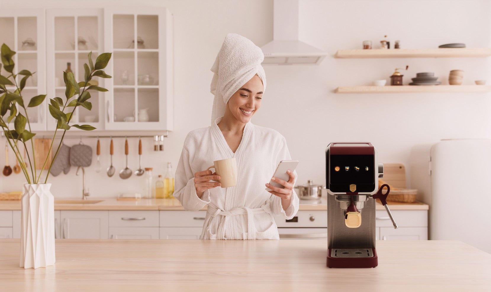 Digitální espresso kávovar Berlinger Haus 15 