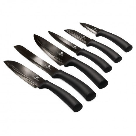Berlinger Haus Metallic Line Shiny Black Edition 6dílná sada nožů