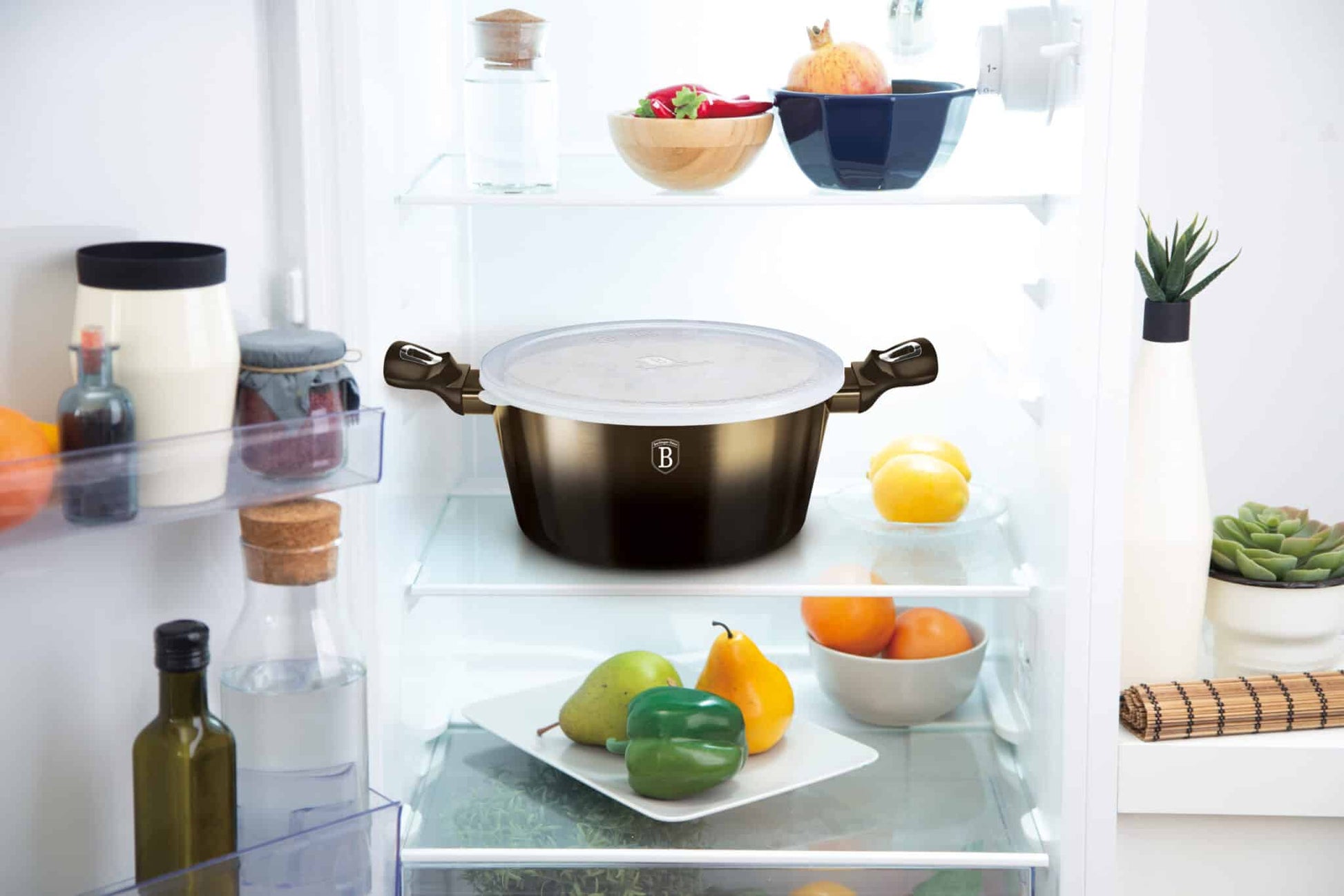 Berlinger Haus Metallic Line Shiny Black Edition kastrol s poklicí (6,1 l) 7 