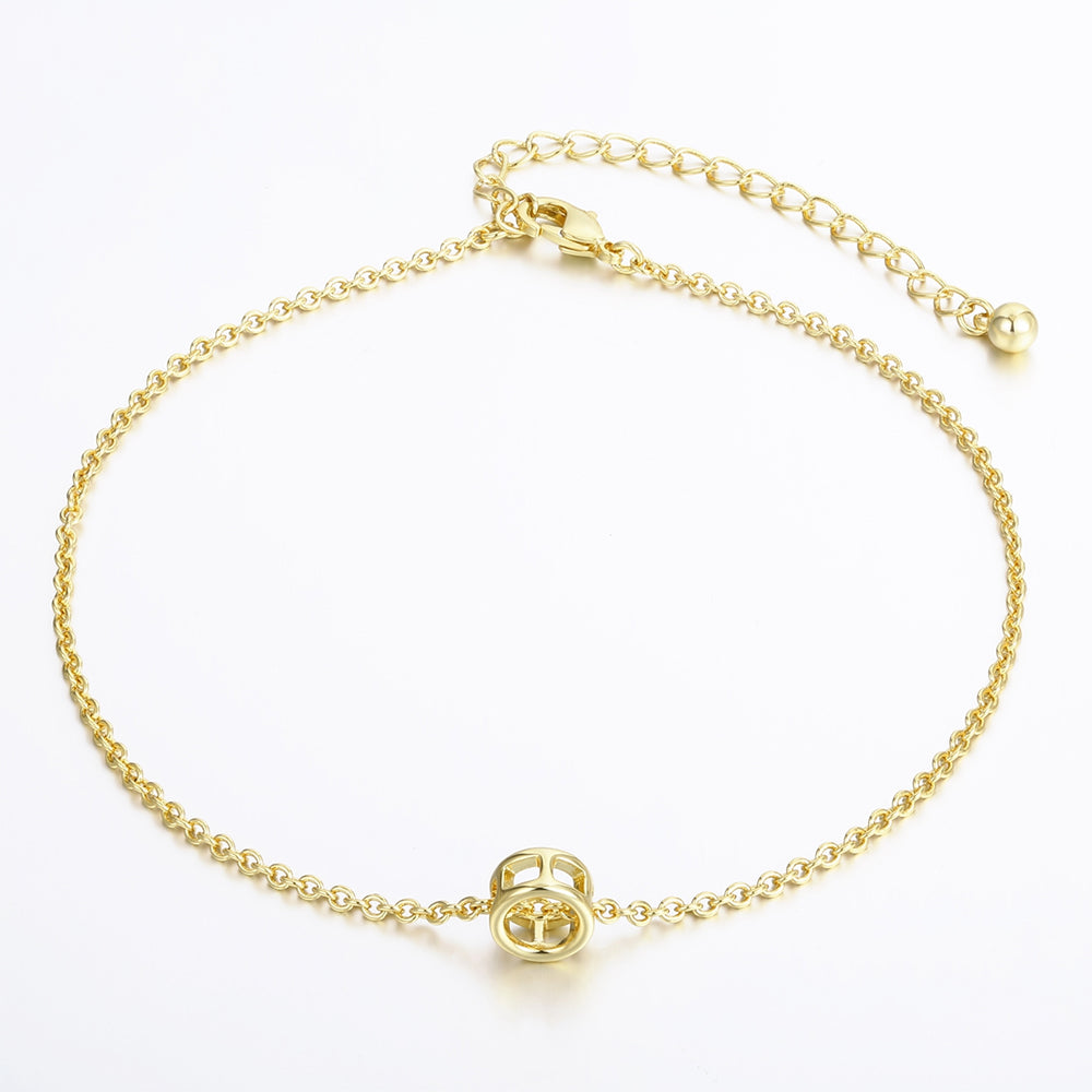 Pozlacená slitina - Náramek  přibližná hmotnost: 10 gramů