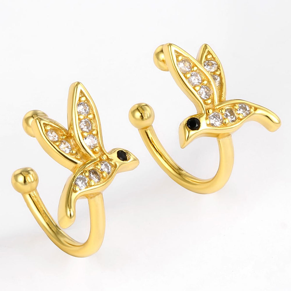 Pozlacená slitina - Náušnice s Bílým Emporia® Křišťálem a Černým Emporia® Křišťálem přibližná hmotnost: 10 gramů 1 