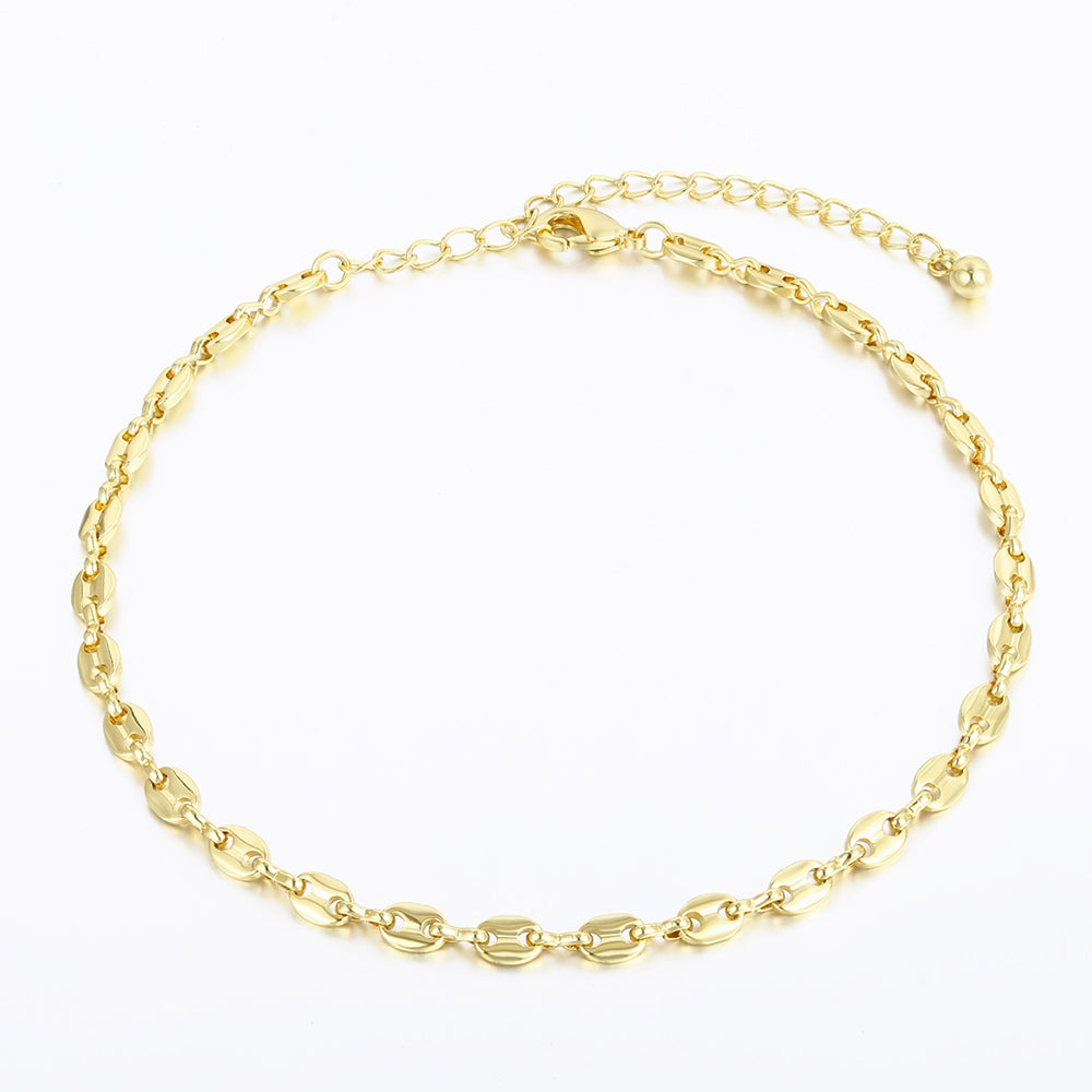 Pozlacená slitina - Náramek  přibližná hmotnost: 10 gramů