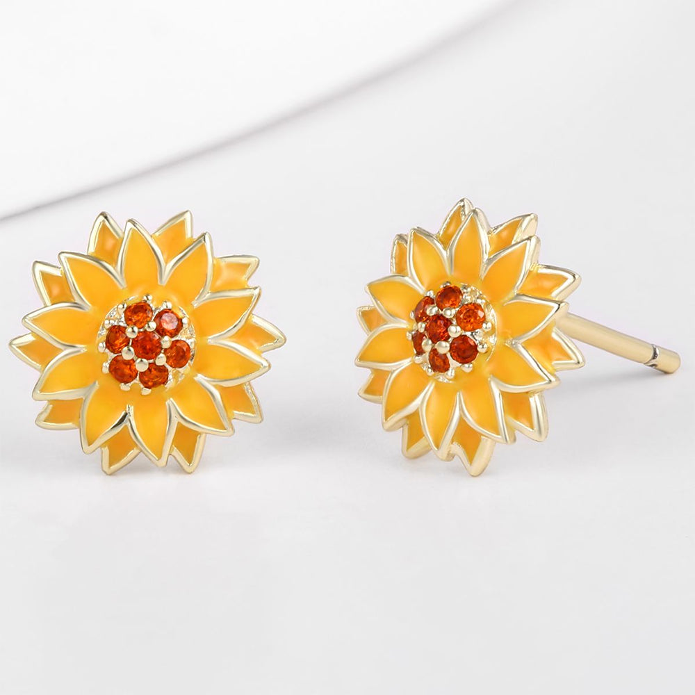 Pozlacená slitina - Náušnice s Červeným Emporia® Křišťálem a se Smaltem přibližná hmotnost: 10 gramů