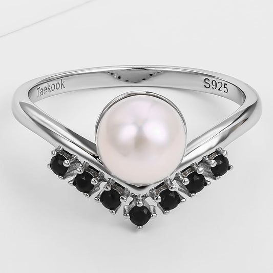 Pozlacená slitina - Prsten s Černým Emporia® Křišťálem přibližná hmotnost: 10 gramů