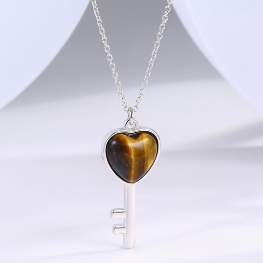 Pozlacený Slitinový Náhrdelník s Hnědým Emporia® Křišťálem