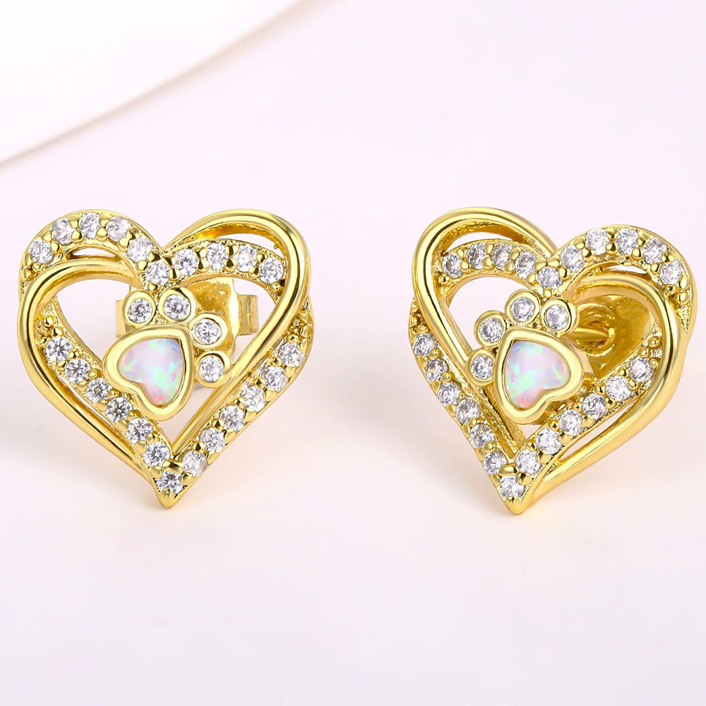 Pozlacená slitina - Náušnice s Bílým Emporia® Křišťálem přibližná hmotnost: 10 gramů