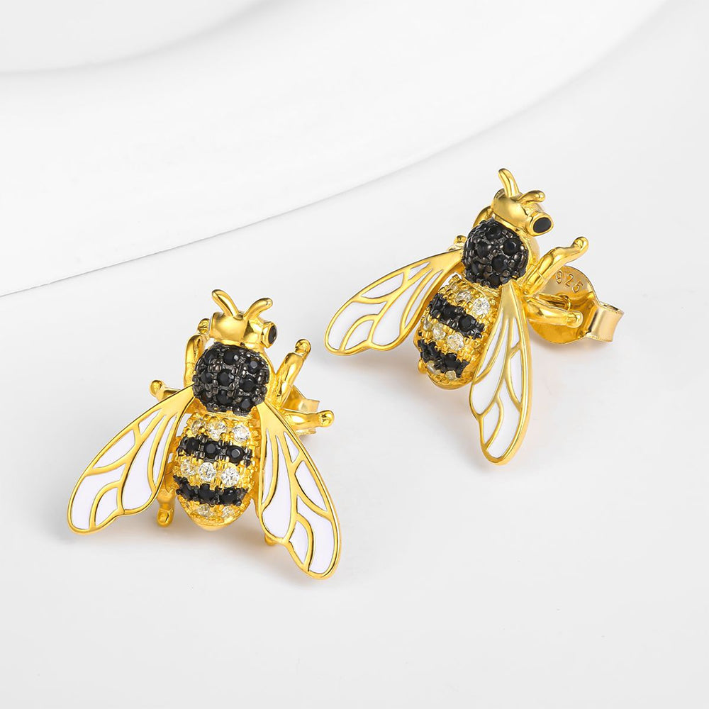 Pozlacená slitina - Náušnice s Bílým Emporia® Křišťálem a Černým Emporia® Křišťálem přibližná hmotnost: 10 gramů 1 