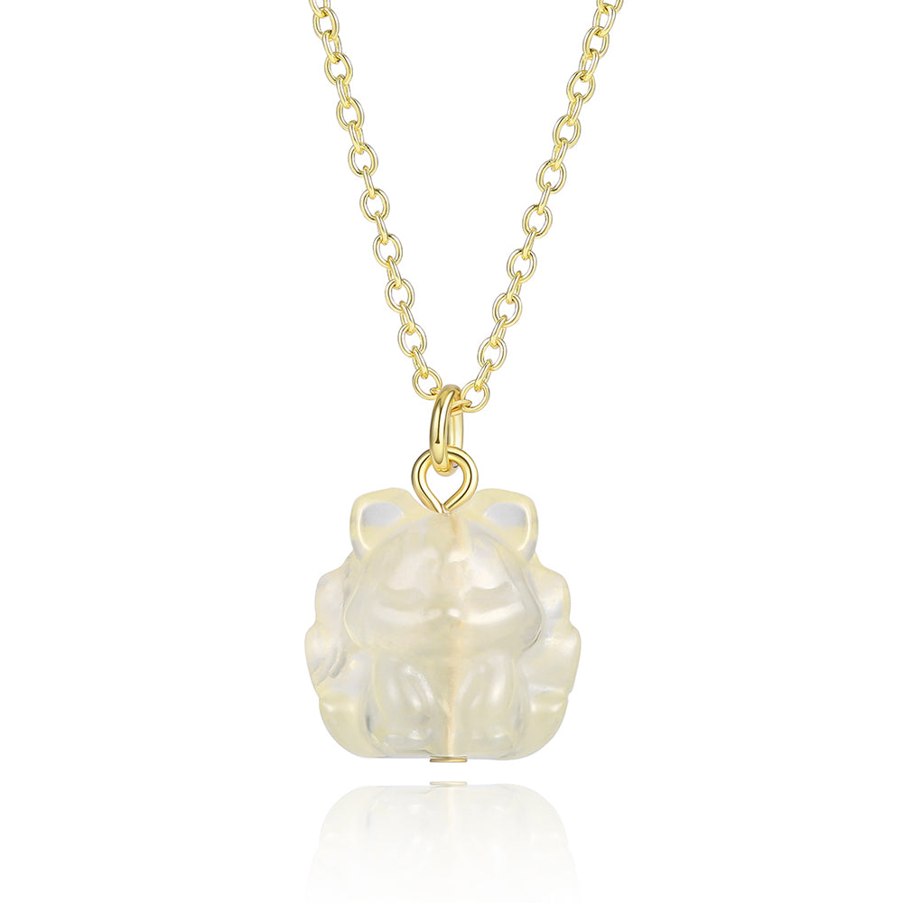 Pozlacená slitina - Náhrdelník s Bílým Emporia® Křišťálem přibližná hmotnost: 10 gramů 1 