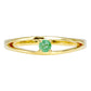 Pozlacený Stříbrný Prsten se Sakotským Smaragdem