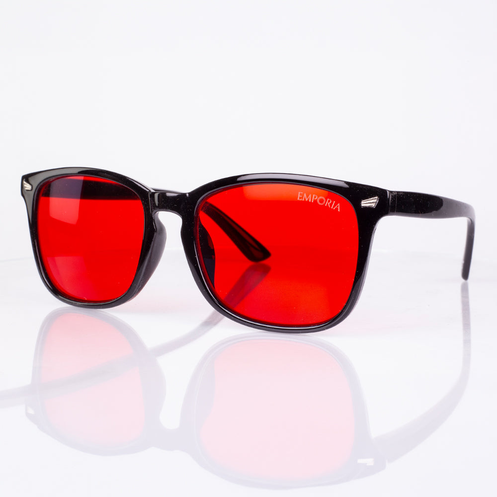 EMPORIA bluelight blocking glasses, red lens, black frame 9 
