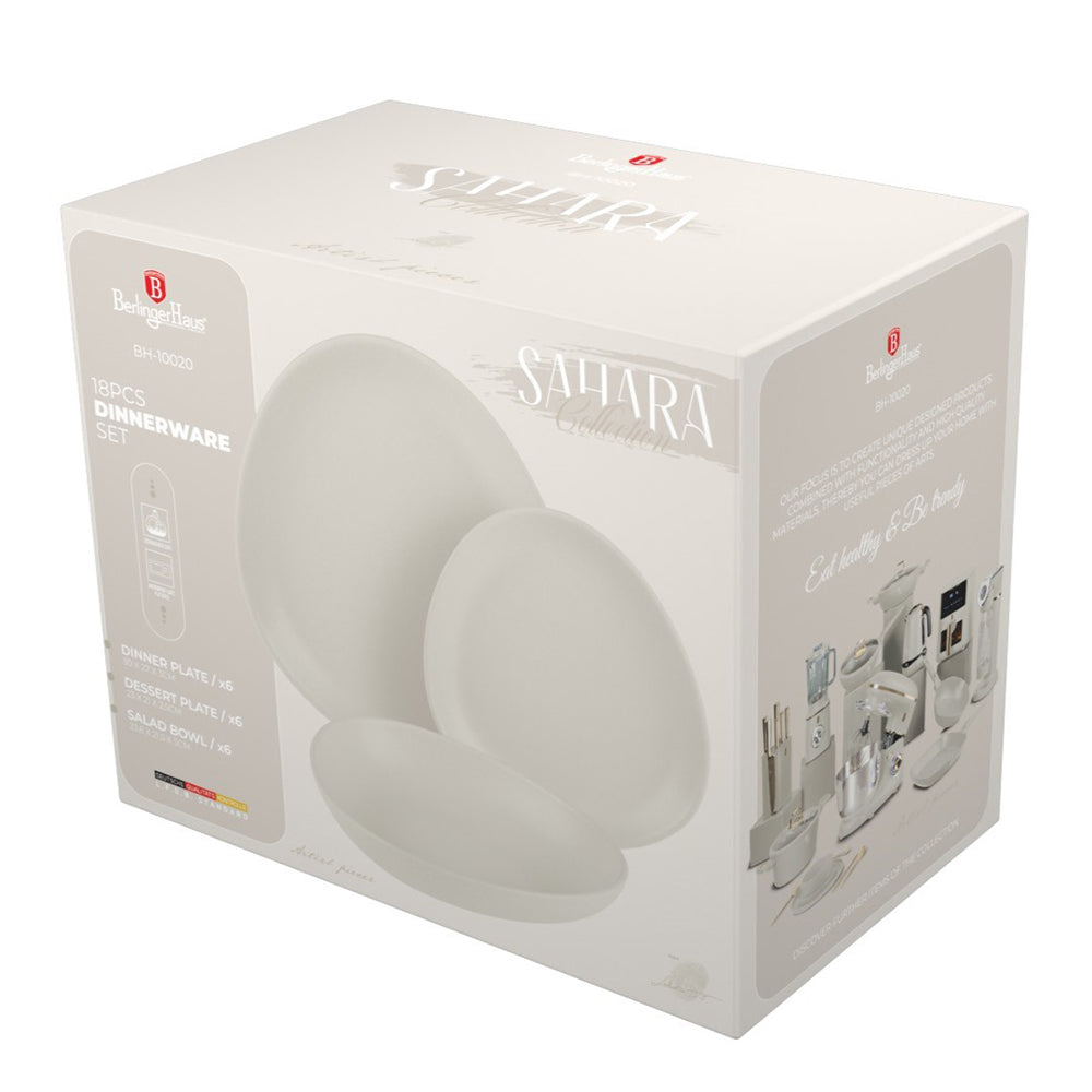Sada talířů Berlinger Haus 18 kusů – matně krémová 3 