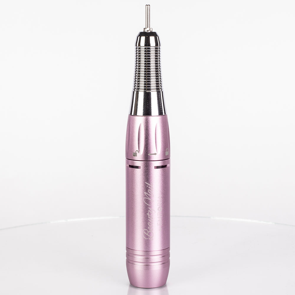 Profesionální pilník na nehty Emporia Beauty Nail s vyměnitelnými hlavicemi – růžový 8 