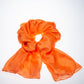 100% Viscose Silk-Feeling Fashion Scarf, Size: 180 cm x 85 cm, Wash in Machine 30 degrees, Color: ORANGE