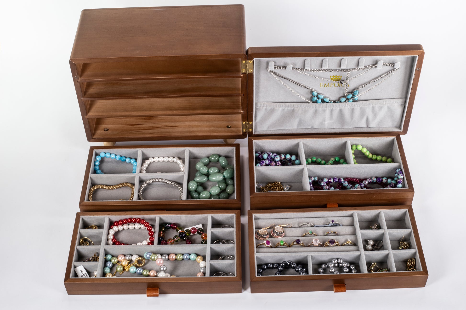 Mini truhla na šperky Emporia s více zásuvkami 11 