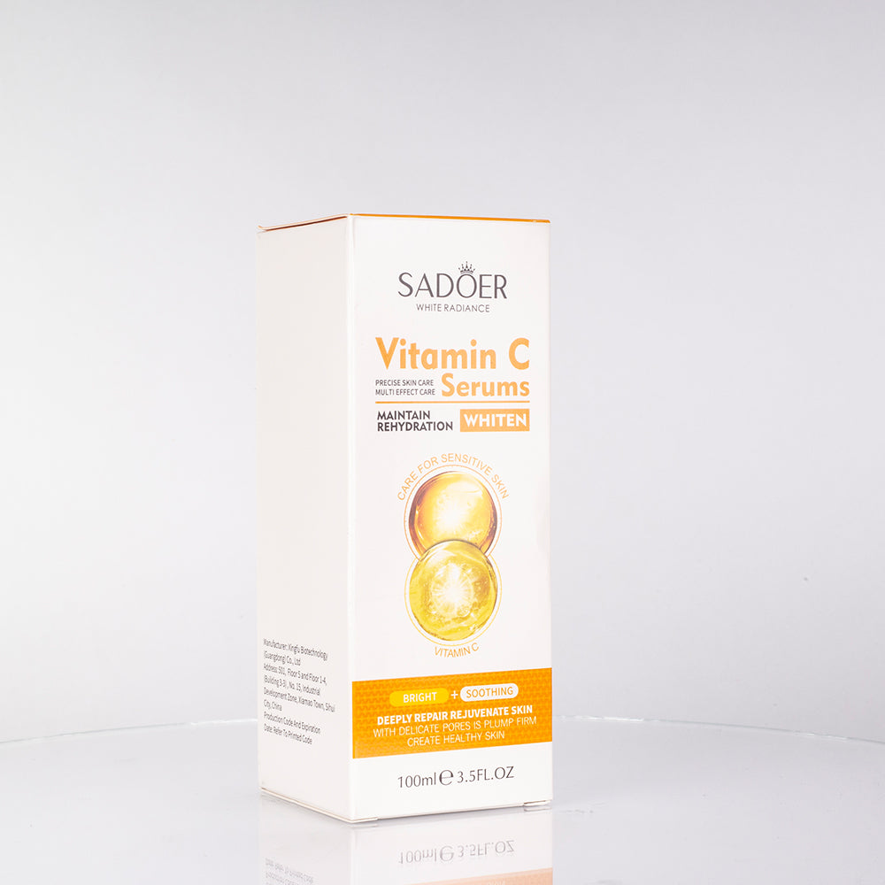 SADOER hydratační pleťové sérum s vitaminem C pro rozjasnění a sjednocení tónu pleti