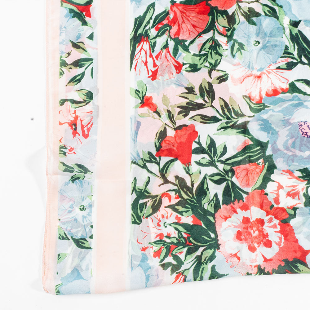 Orchidejový vánek, šála, 85 x 180 cm, Bílá, 100% veganské hedvábí 3 