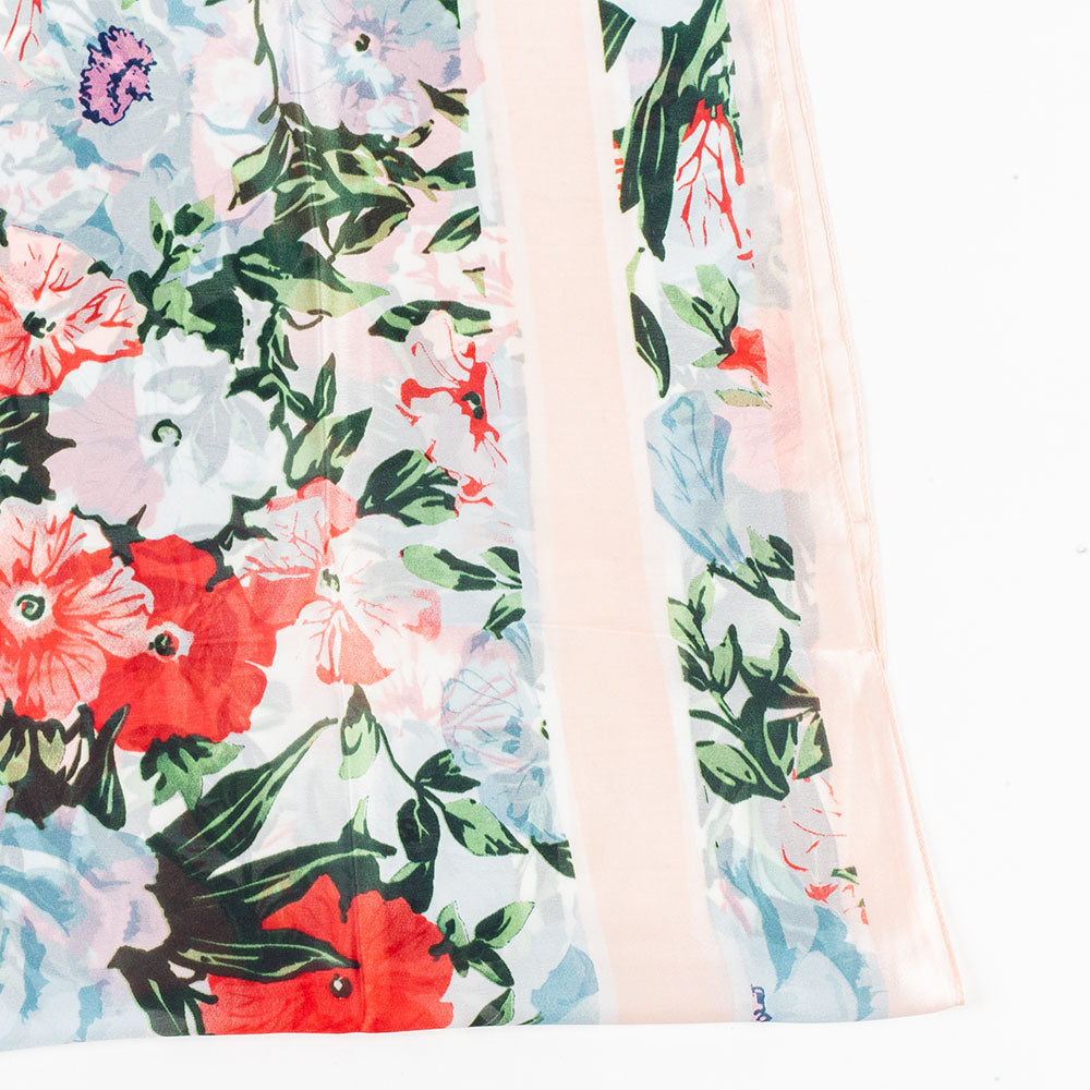 Orchidejový vánek, šála, 85 x 180 cm, Bílá, 100% veganské hedvábí 2 